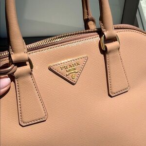 PRADA Cammeo Saffiano Lux Top Handle Bag